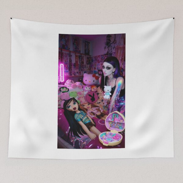 Item preview, Zheani Bratz Dollcore Art - Y2K Cyber Goth Pink designed and sold by y2kponyclub.