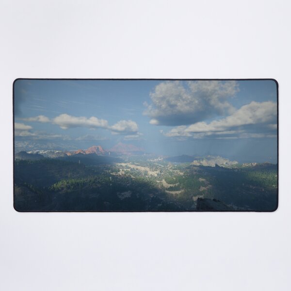 Item preview, Epic Fantasy World Landscape Vast Kingdom Mountain View designed and sold by MatDeskBlue.