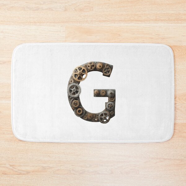Item preview, G Letter Gear Design | Industrial Mechanical Monogram | Engineering Graphic Art designed and sold by Baby Adee Collective.