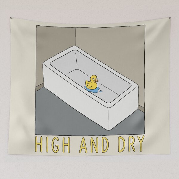 Item preview, High and Dry - Lonely Rubber Duck in Bathtub designed and sold by Regal Rev.