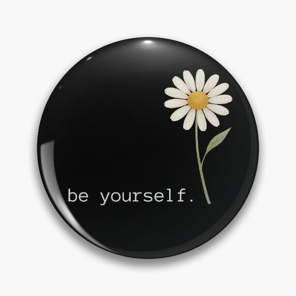 Item preview, Be Yourself Daisy Design – Minimalist Inspirational Floral Artwork designed and sold by MargaretaArt.