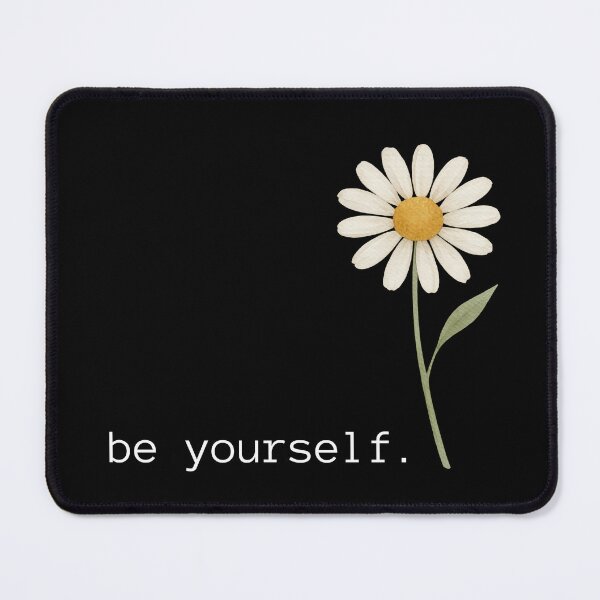 Item preview, Be Yourself Daisy Design – Minimalist Inspirational Floral Artwork designed and sold by MargaretaArt.
