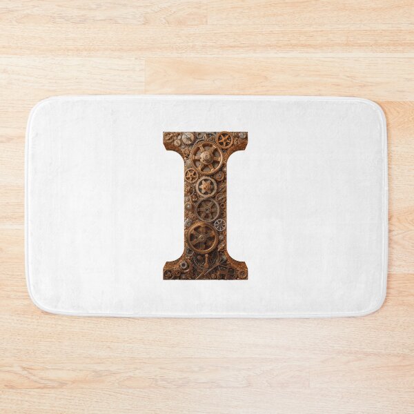Item preview, I Letter Gear Design | Industrial Engineering Initial | Mechanical Gear Artwork designed and sold by Baby Adee Collective.