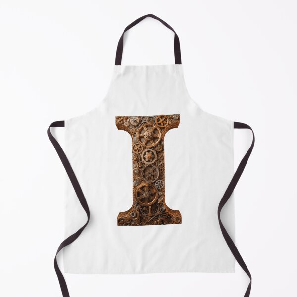 Item preview, I Letter Gear Design | Industrial Engineering Initial | Mechanical Gear Artwork designed and sold by Baby Adee Collective.