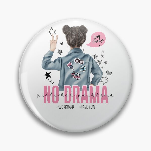 Item preview, No Drama Denim Jacket Aesthetic Gen Z Girl designed and sold by Core design hub .