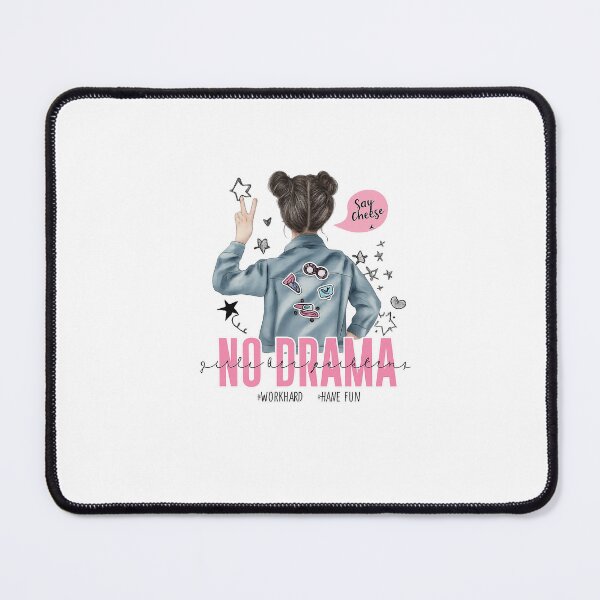 Item preview, No Drama Denim Jacket Aesthetic Gen Z Girl designed and sold by Core design hub .