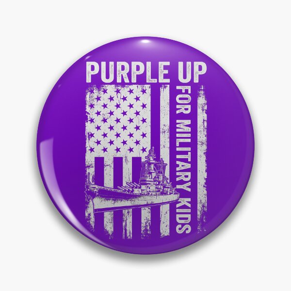 Item preview, Purple Up For Military Kids Ship Month Of Military Child Gear designed and sold by DynamicDesign.