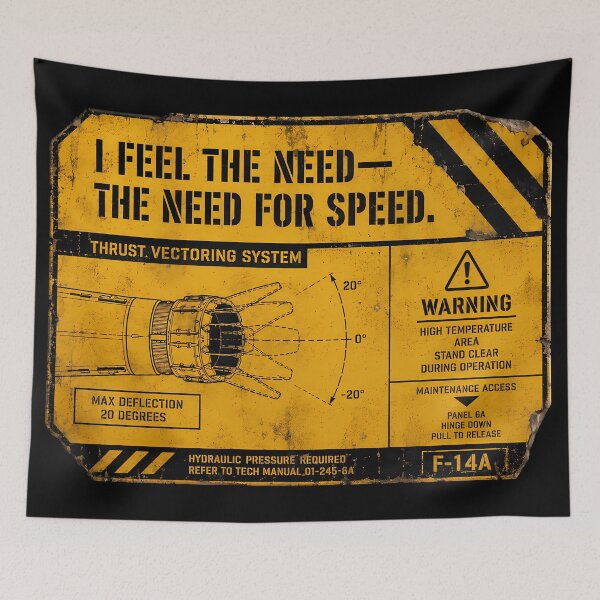 Item preview, Fighter Jet Thrust Warning designed and sold by agearb.