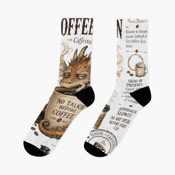Item preview, Coffee Dragon Cute Fantasy Coffee Lover Design designed and sold by AndreBarnard.