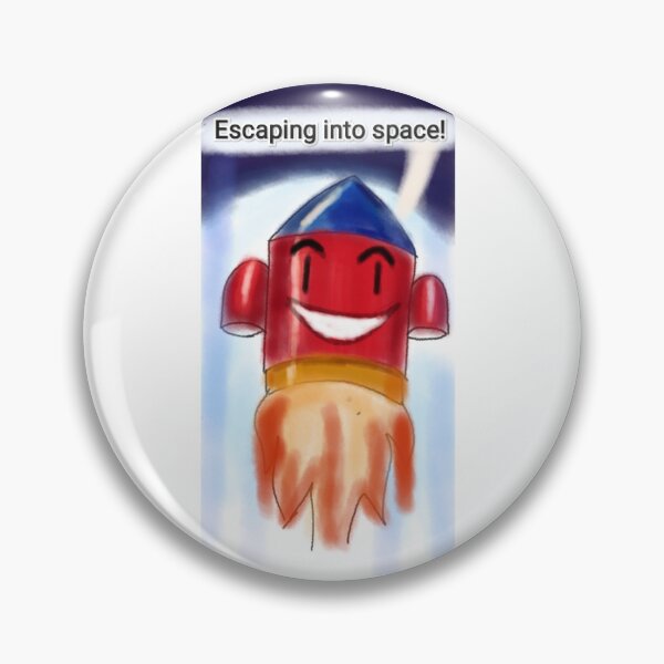 Item preview, Funny rocket cartoon meme minimalist retro childhood nostalgic space escape  designed and sold by Shukasya-Arts.