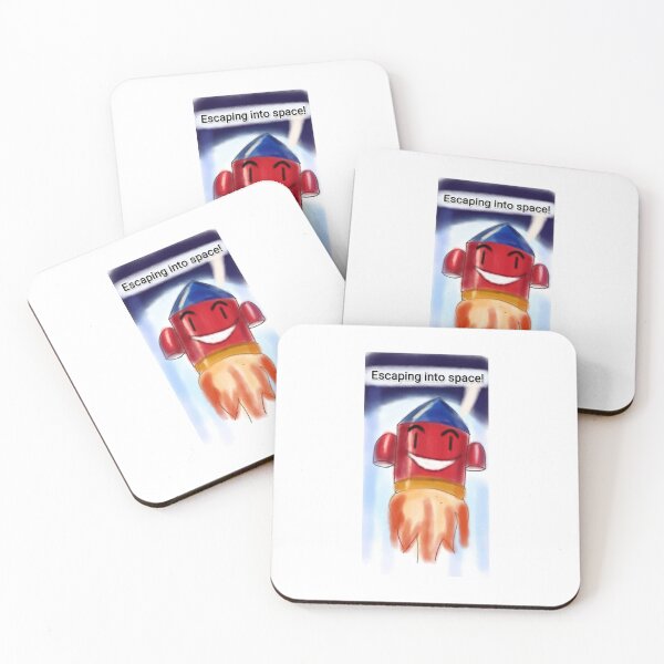 Item preview, Funny rocket cartoon meme minimalist retro childhood nostalgic space escape  designed and sold by Shukasya-Arts.