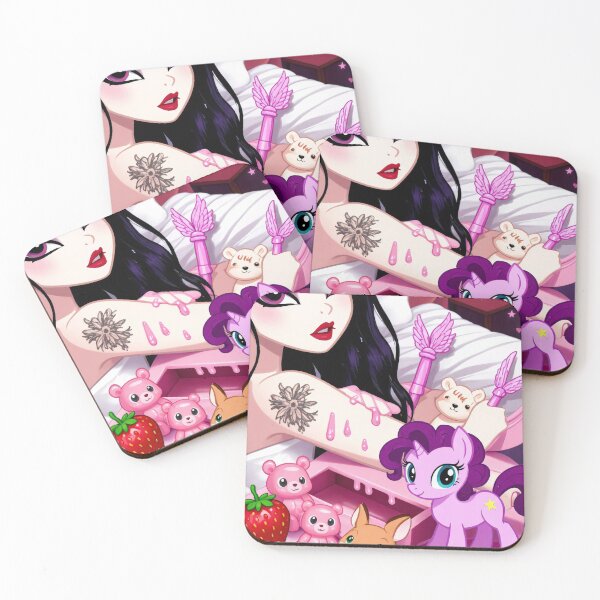 Item preview, Zheani My Little Pony Art - Y2K Dark Coquette Pink designed and sold by y2kponyclub.