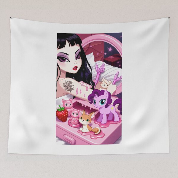 Item preview, Zheani My Little Pony Art - Y2K Dark Coquette Pink designed and sold by y2kponyclub.
