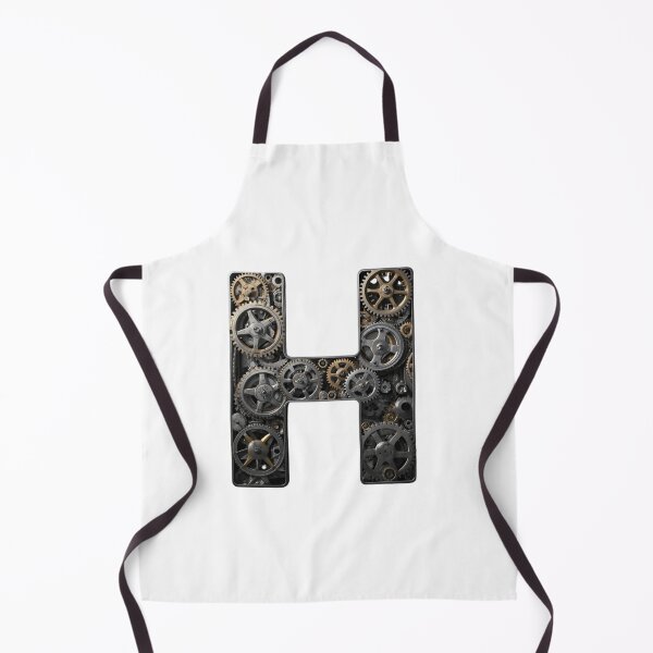 Item preview, H Letter Gear Design | Engineering Monogram Artwork | Mechanical Alphabet Graphic designed and sold by Baby Adee Collective.