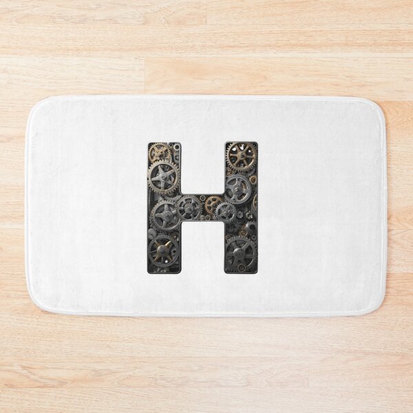 Item preview, H Letter Gear Design | Engineering Monogram Artwork | Mechanical Alphabet Graphic designed and sold by Baby Adee Collective.