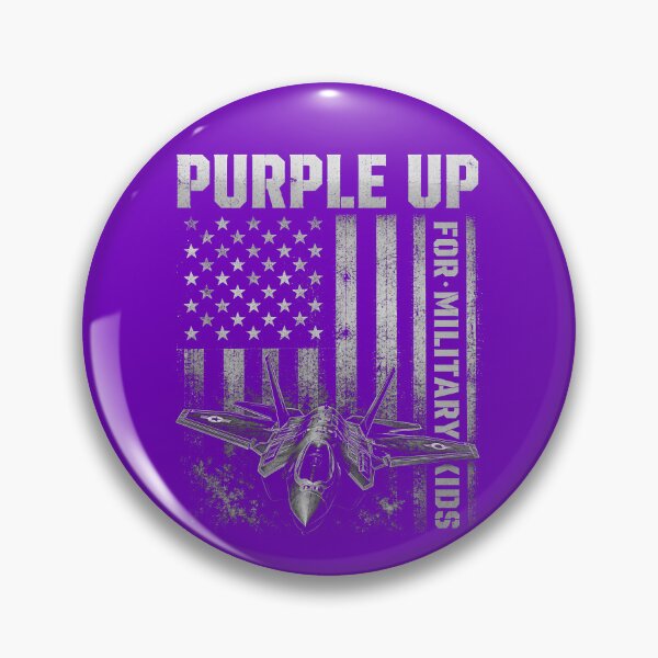 Item preview, Purple Up Military Kids Fighter Jet Month Of Military Child Gear designed and sold by DynamicDesign.