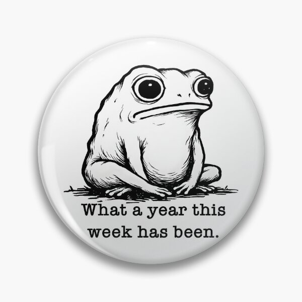 Item preview, What a Year This Week has Been Frog   designed and sold by gear-posters.