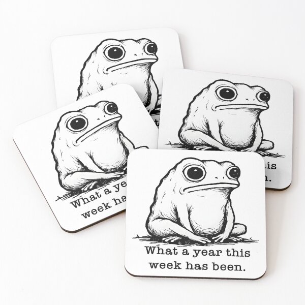 Item preview, What a Year This Week has Been Frog   designed and sold by gear-posters.