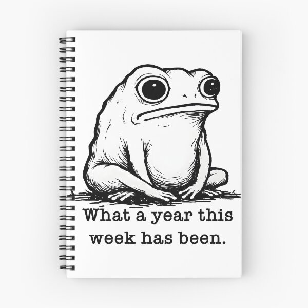 Item preview, What a Year This Week has Been Frog   designed and sold by gear-posters.