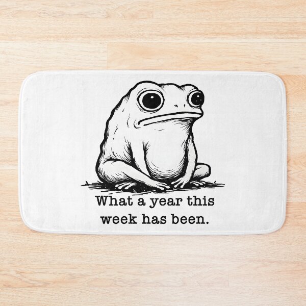 Item preview, What a Year This Week has Been Frog   designed and sold by gear-posters.