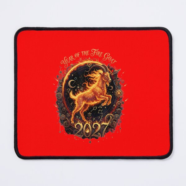 Item preview, Year Of The Fire Goat 2027 Chinese Zodiac Astrology Sign designed and sold by GrumpySableye.