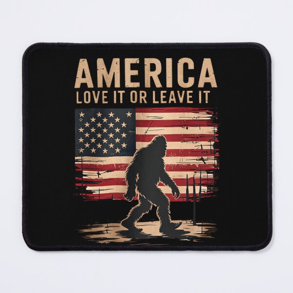 Item preview, Bigfoot America Love It Or Leave It Patriotic Sasquatch designed and sold by Thread&Fable.