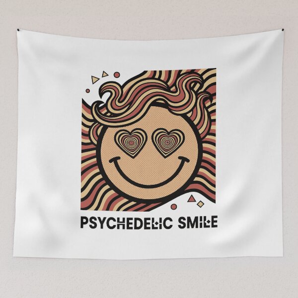 Item preview, trippy festival Smile Hippie Rave Vibes designed and sold by LuminOrb.