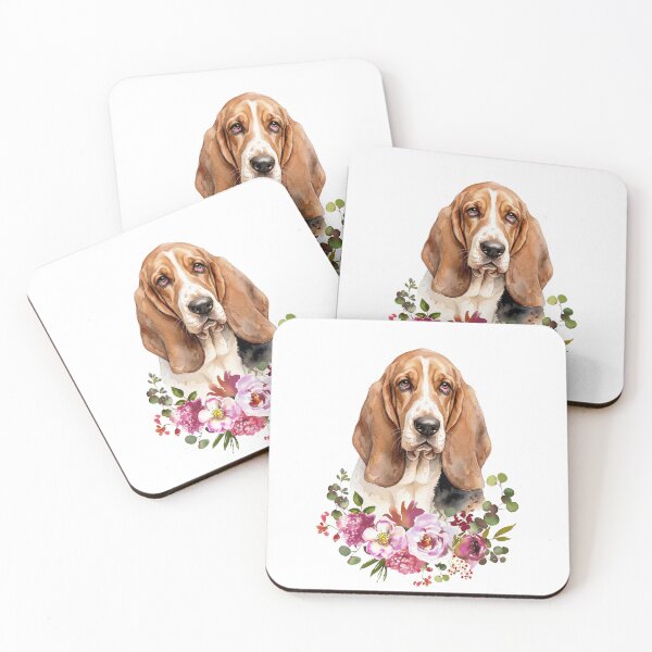 Item preview, Watercolor Basset Hound designed and sold by Liededrom..