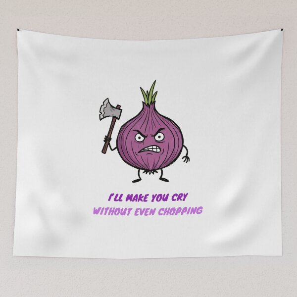 Item preview, Angry Red Onion With Axe Cartoon designed and sold by PM.