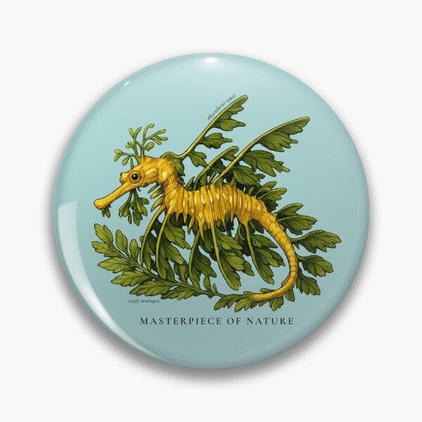 Item preview, Leafy Seadragon – Phycodurus eques | Rare Ocean Masterpiece Conservation Art designed and sold by Pawethic Prints Studio.