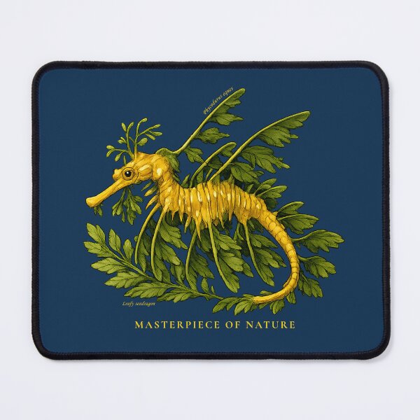 Item preview, Leafy Seadragon – Phycodurus eques | Rare Ocean Masterpiece Conservation Art designed and sold by Pawethic Prints Studio.