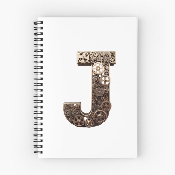Item preview, J Letter Gear Design | Mechanical Engineering Monogram | Industrial Alphabet Art designed and sold by Baby Adee Collective.