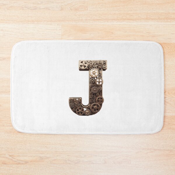 Item preview, J Letter Gear Design | Mechanical Engineering Monogram | Industrial Alphabet Art designed and sold by Baby Adee Collective.