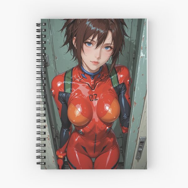 Item preview, Red Plugsuit Mecha Pilot — Anime Sci-Fi Digital Illustration designed and sold by Planet Utoppia.
