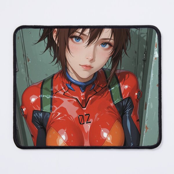 Item preview, Red Plugsuit Mecha Pilot — Anime Sci-Fi Digital Illustration designed and sold by Planet Utoppia.
