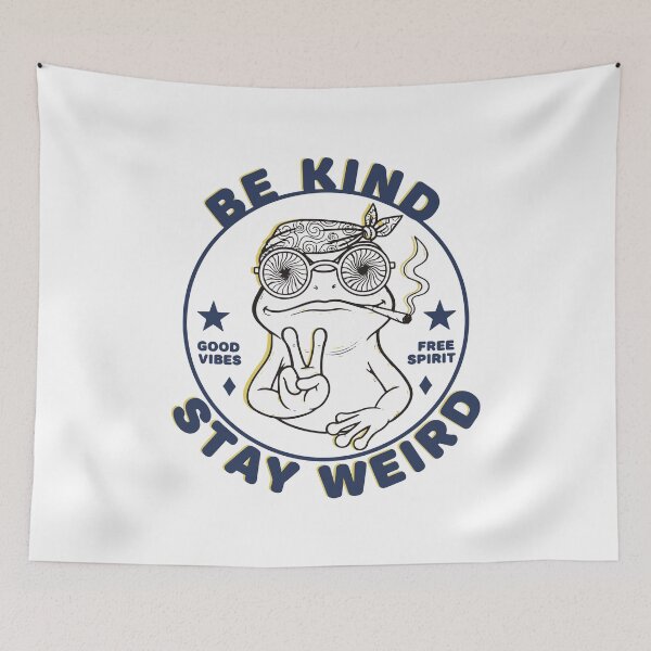Item preview, trippy festival be kind stay weird hippie designed and sold by LuminOrb.