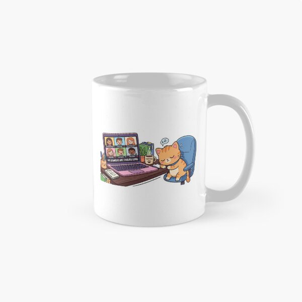 Item preview, Funny Developer Gift My Standups Are 2 Hours Long Cat  Falling Asleep Meeting Humor Shirt Programmer Gift designed and sold by Dev Mode.
