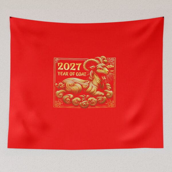 Item preview, 2027 Year Of Goat Chinese Zodiac Animal Sign designed and sold by GrumpySableye.