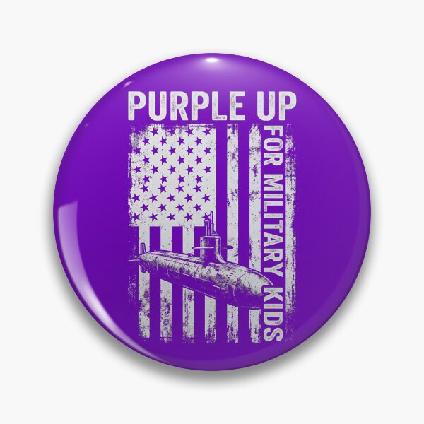 Item preview, Purple Up For Military Kids Sub Month Of Military Child Gear designed and sold by DynamicDesign.