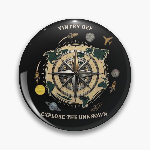 Item preview, Vintry Off Cosmic Navigator Retro Compass Astronomy designed and sold by VintryOff.