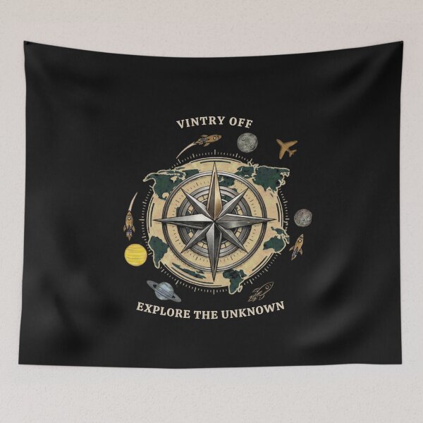 Item preview, Vintry Off Cosmic Navigator Retro Compass Astronomy designed and sold by VintryOff.