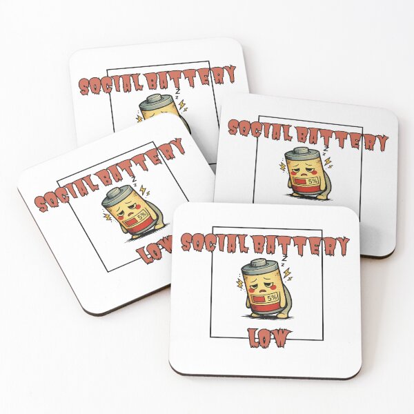 Item preview, Social Battery Low Shirt – Funny Low Energy Introvert Aesthetic Tee designed and sold by DesignTeamHub.