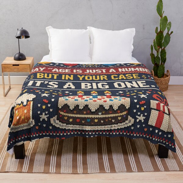 Item preview, Funny saying for a 50th birthday in a knitting pattern designed and sold by Mauswohn.