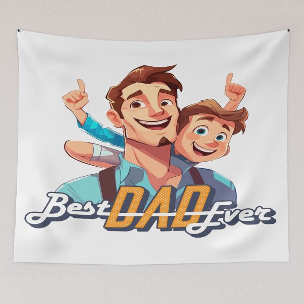 Item preview, Best Dad Ever Cartoon Father and Son Design | Father's Day Gifts designed and sold by TopDesignHut.