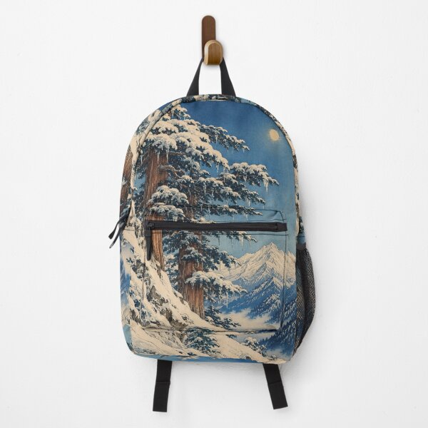 Item preview, Icy Cedar Peak - Vintage Japanese Nature Ukiyo-e Woodblock designed and sold by bapupa.