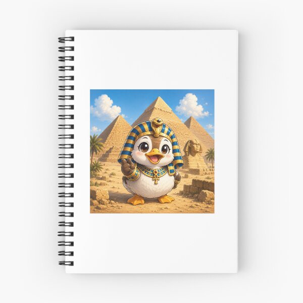 Item preview, Cute Pharaoh Duck in Front of the Great Pyramids of Egypt designed and sold by Quack Store.