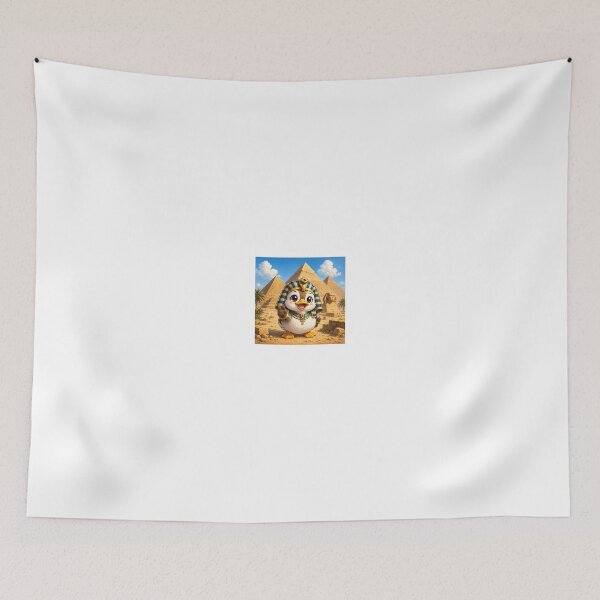 Item preview, Cute Pharaoh Duck in Front of the Great Pyramids of Egypt designed and sold by Quack Store.