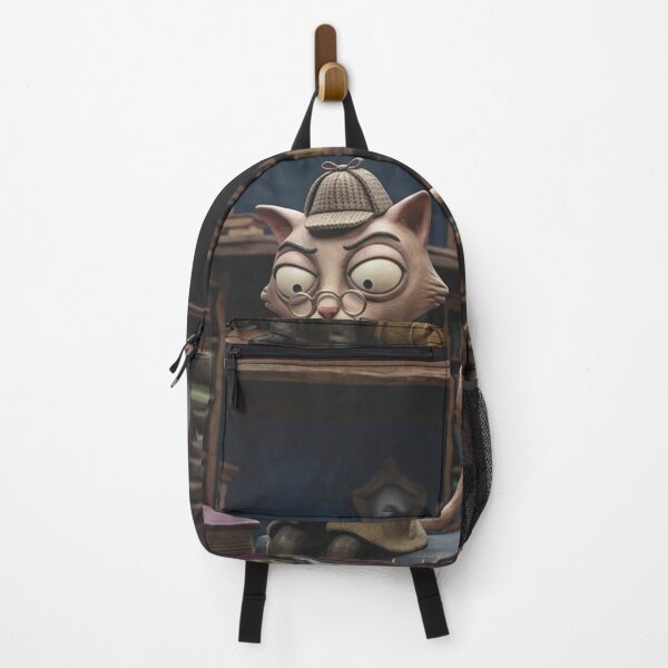 Item preview, Detective Cat reads in the mysterious Dark Academia library designed and sold by Mauswohn.