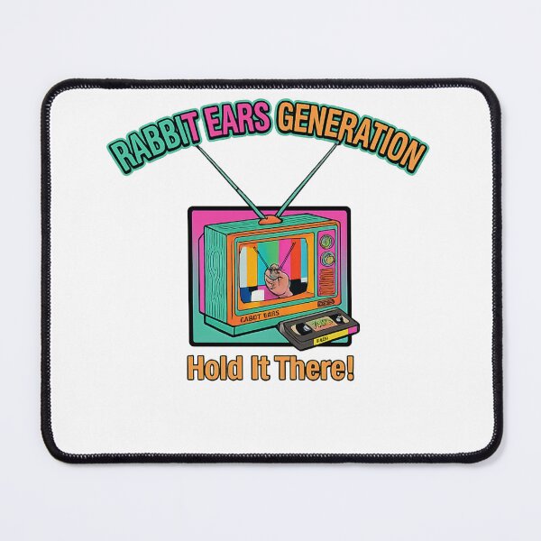 Item preview, Rabbit Ears Generation - Hold It There! Retro TV Antenna Nostalgia Design designed and sold by WisdomInColor.