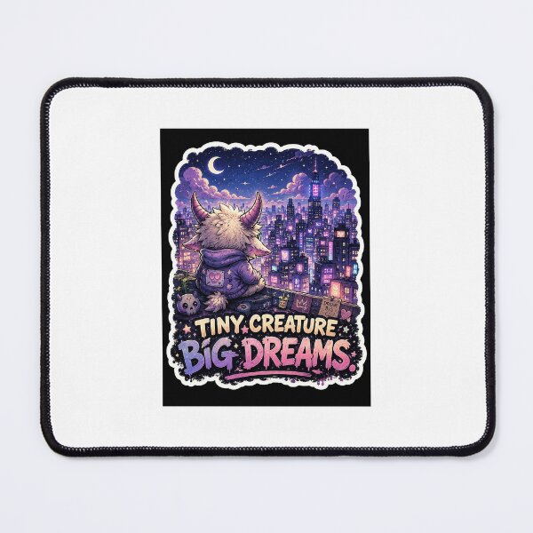 Item preview, Tiny Creature Big Dreams – Cute Dreamer Monster Sticker designed and sold by Wander Pop Studio.
